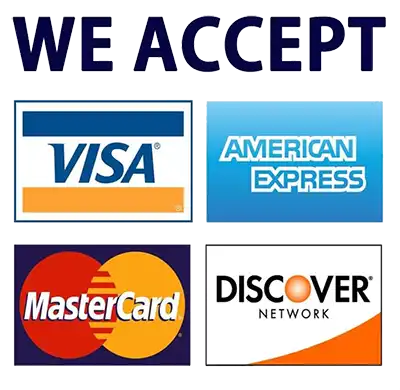 Credit cards accepted here